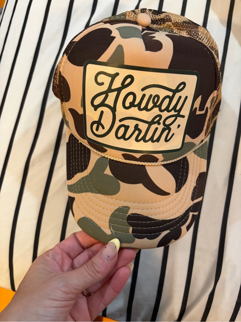Howdy Darlin' Camo Trucker Hat